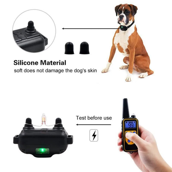 Rechargeable LCD Display Electric Dog Training Collar