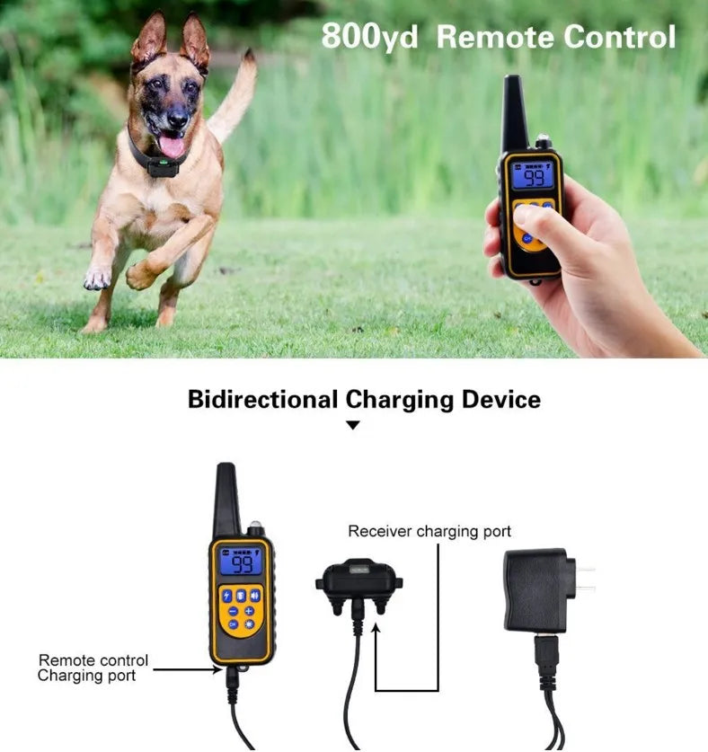 Rechargeable LCD Display Electric Dog Training Collar