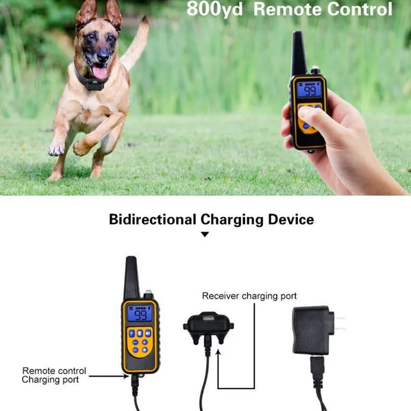 Rechargeable LCD Display Electric Dog Training Collar