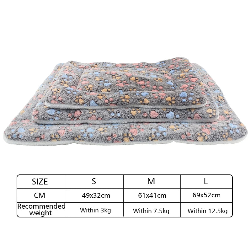 Flannel Thickened Pet Sleeping Mat Warm Pet Blanket