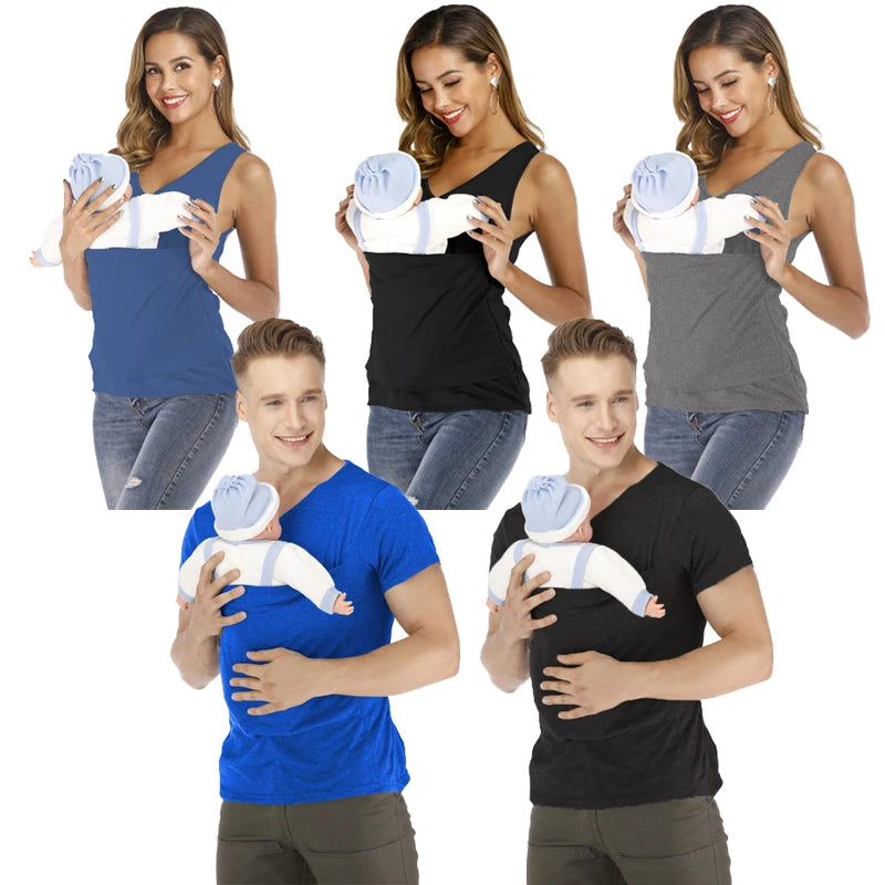 Safety Kangaroo Pocket Baby Carrier T-Shirt