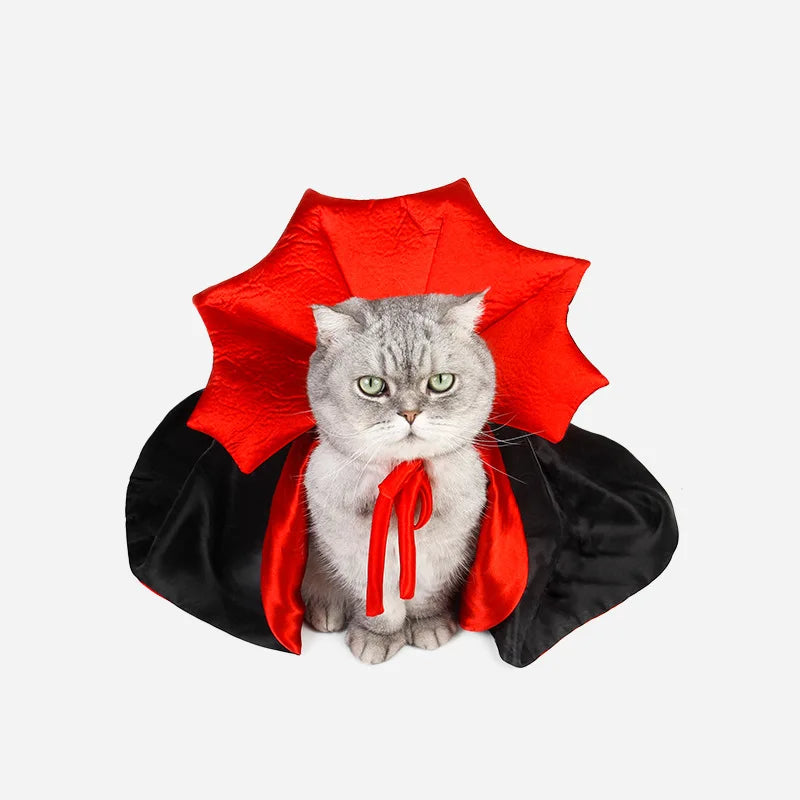 Pet Halloween Cosplay Vampire Cloak