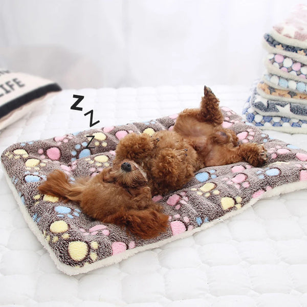 Flannel Thickened Pet Sleeping Mat Warm Pet Blanket