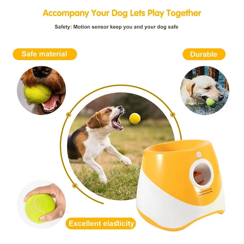 Automatic Ball Launcher Interactive Dog Training Toy