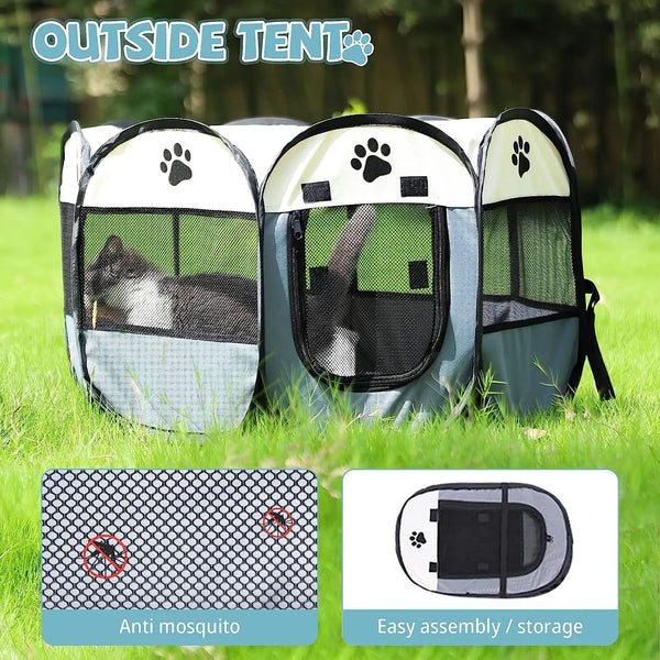 Portable Foldable Cat Tent House