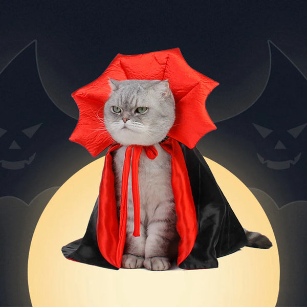 Pet Halloween Cosplay Vampire Cloak