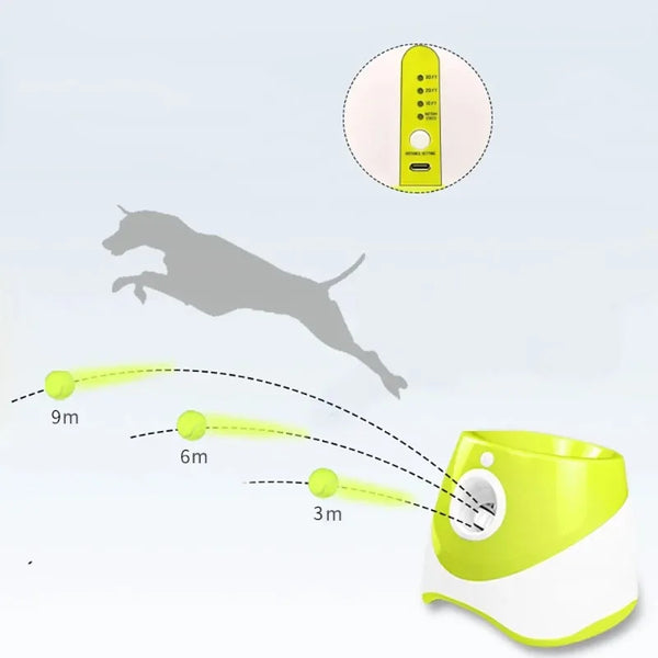 Automatic Ball Launcher Interactive Dog Training Toy